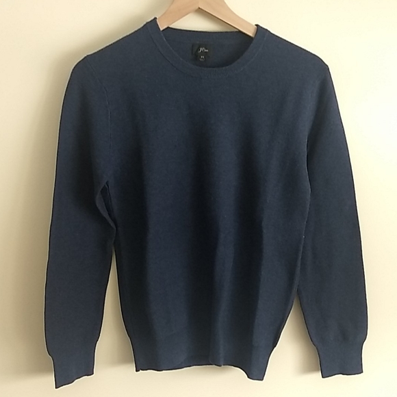 J. Crew XS Blue 100% Cotton Sweater - Picture 1 of 2